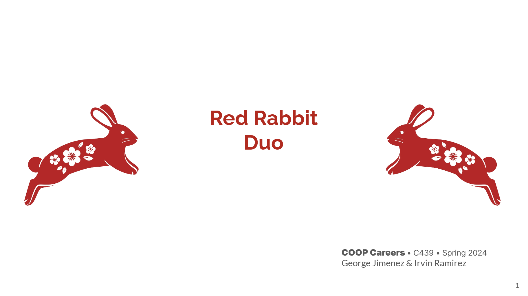 Red Rabit Duo Capstone